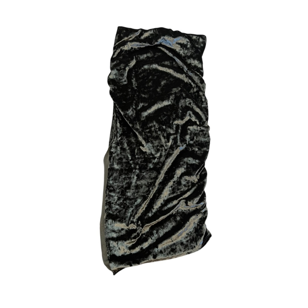 Elegant Velvet Black Skirt
